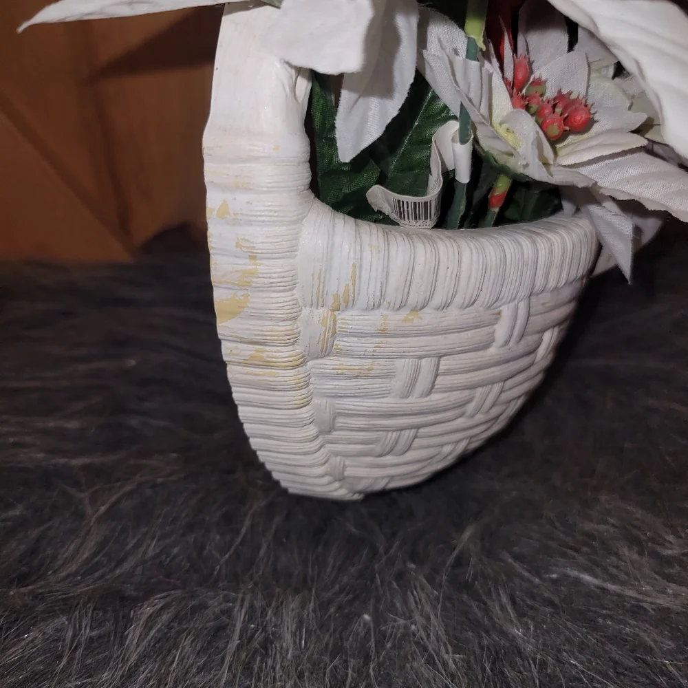Vintage Burwood Pocket Planter Wall Hanger Faux Wood Lovebirds